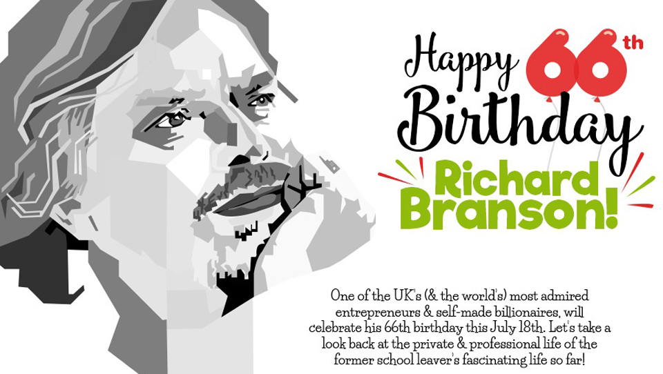 Richard Branson Celebrates 66 Years of Innovation